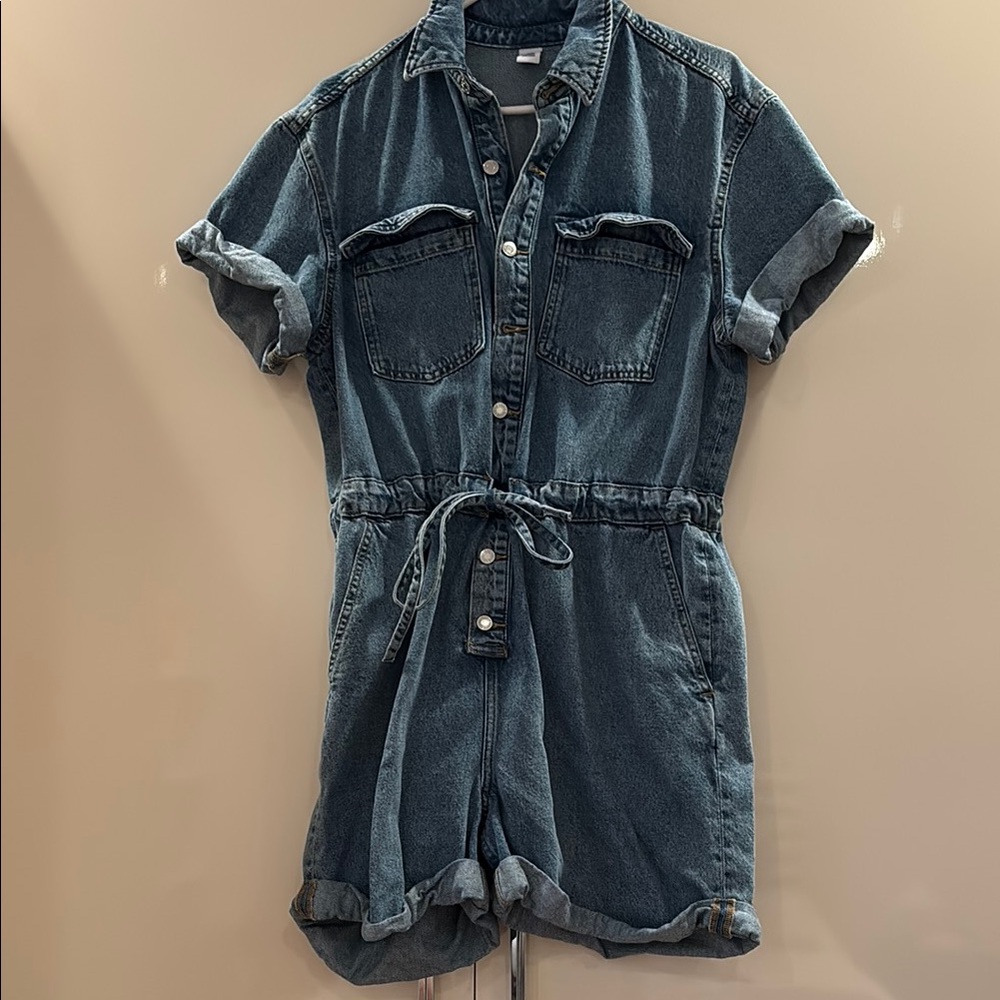 H&M Denim Blue Jumpsuit